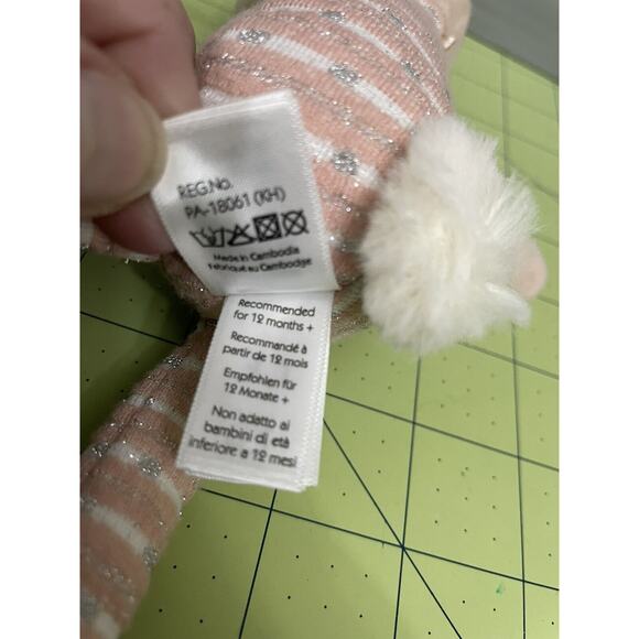 Jellycat London Shimmer Party Bunny Rabbit Pink Plush Stuffed Animal 9” Inches - Picture 6 of 10